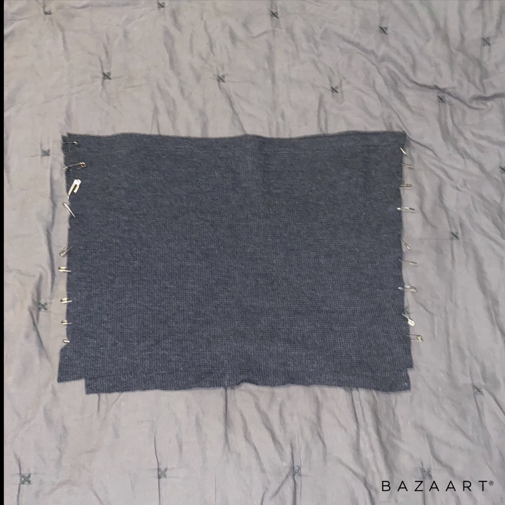 Cropped safety pin shirt